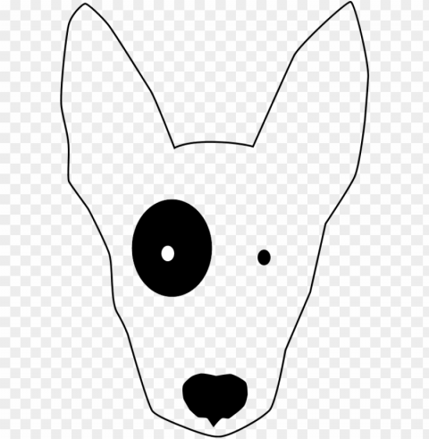 bullterrier head bujungbull terrier cartoondog bullterrier - bull terrier head clipart PNG Graphic with Isolated Design