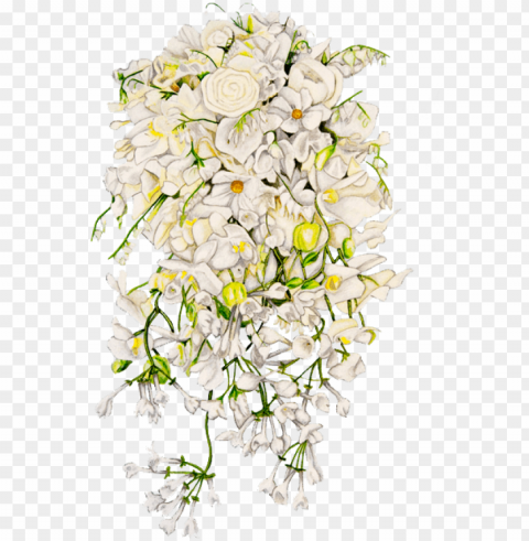 bunga pengantin - bunga pernikahan format Isolated Object with Transparency in PNG