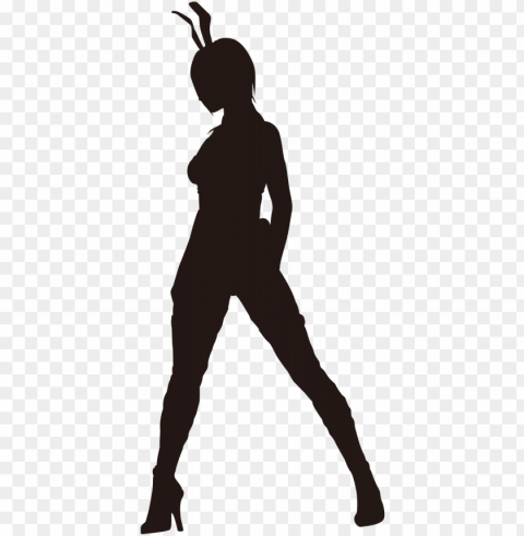 Bunny Girl Silhouette Transparent PNG Images Bulk Package