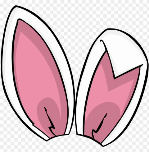 bunny rabbit ears features face head pink white girly - bunny ears clip art HighResolution Transparent PNG Isolated Graphic
