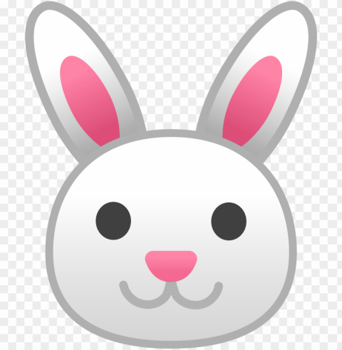 bunny vector emoji - rabbit face emoji PNG images with transparent layer