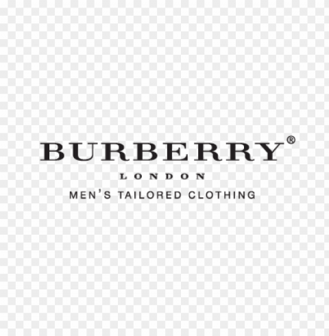 burberrys of london eps logo vector free Transparent Cutout PNG Isolated Element