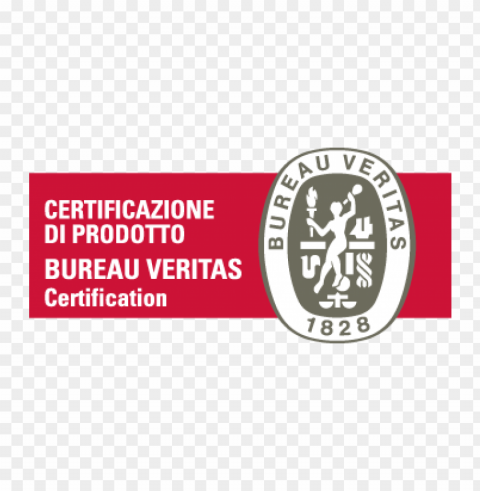 bureau veritas certificato logo vector Isolated Graphic on HighQuality PNG