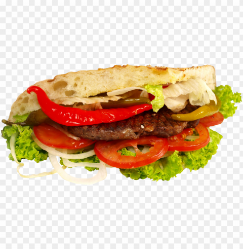 burger and sandwich food PNG transparent photos for design