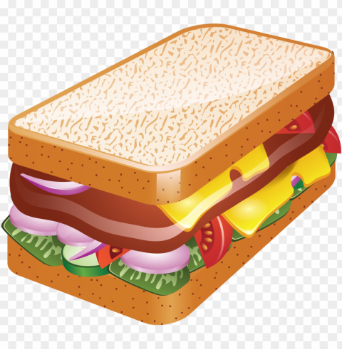 burger and sandwich food design PNG with clear transparency