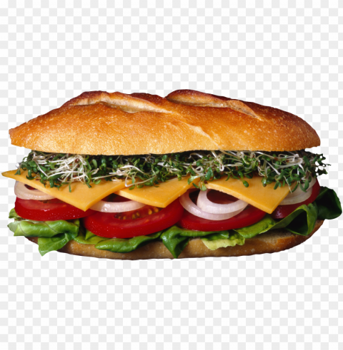 burger and sandwich food background PNG with transparent bg