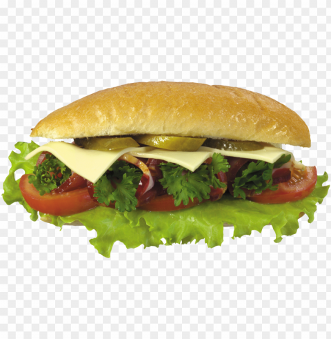 burger and sandwich food transparent PNG with Isolated Transparency