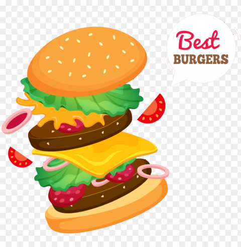 burger download free vector - burger Isolated Subject in Transparent PNG