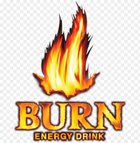 burn is an energy drink owned and distributed by the - burn energy drink logo Clear Background PNG Isolated Subject