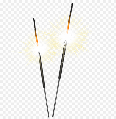 burning fuse firework bengal fire Isolated Item with Transparent PNG Background