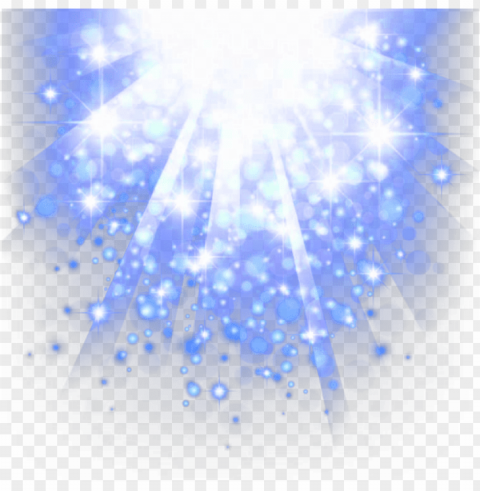 burst of sparkles psd - blue sparkle transparent Isolated Character with Clear Background PNG