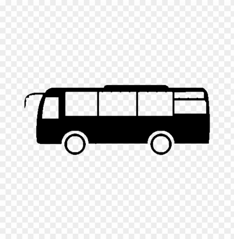 bus autocar autobus black icon Isolated PNG Image with Transparent Background