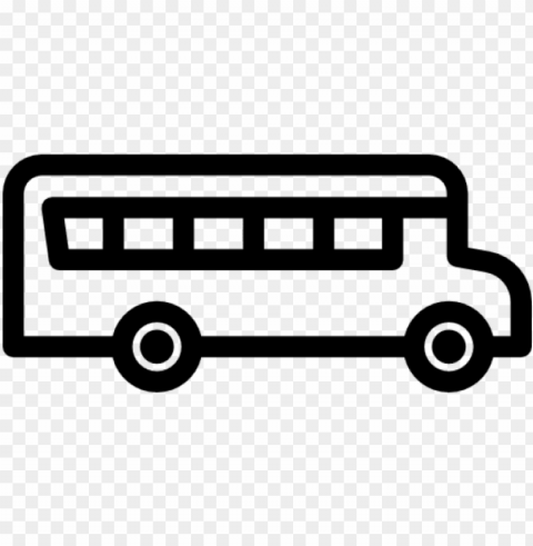 bus clipart icon - school bus sv PNG with clear background set