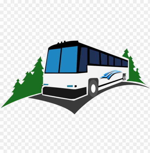 bus clipart logo - travel bus logo Transparent PNG Isolated Illustration