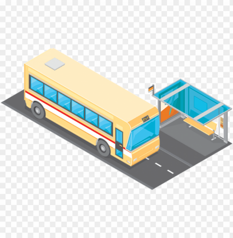 bus stop icon - bus PNG for social media