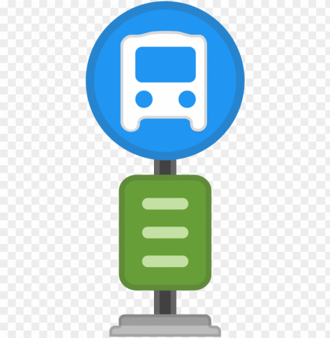 bus stop icon - bus stop emoji Transparent PNG Isolated Design Element