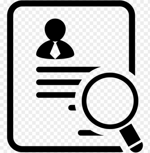 businessman paper of the application for a job comments - reference icon for resume PNG Image with Transparent Isolated Design