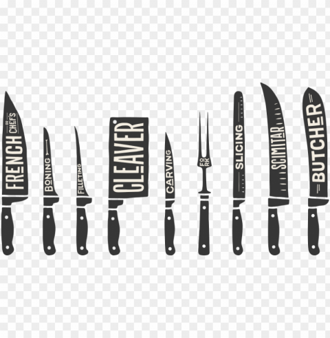 butcher knife illustratio Transparent background PNG stockpile assortment