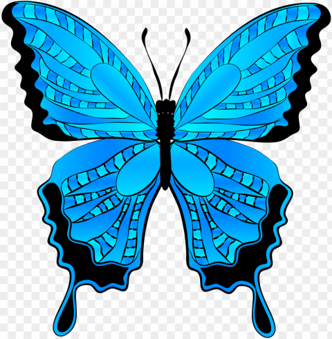 butterfly clip art bedroom designs dragonflies and - blue butterfly clipart PNG Image Isolated with Clear Background