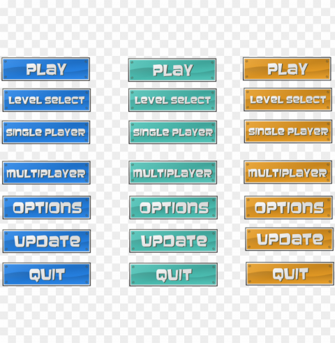 buttons with hover for your game - opengameart butto PNG design