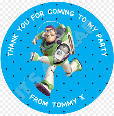 buzz lightyear sweet cone stickers - toy story 3 PNG for educational projects