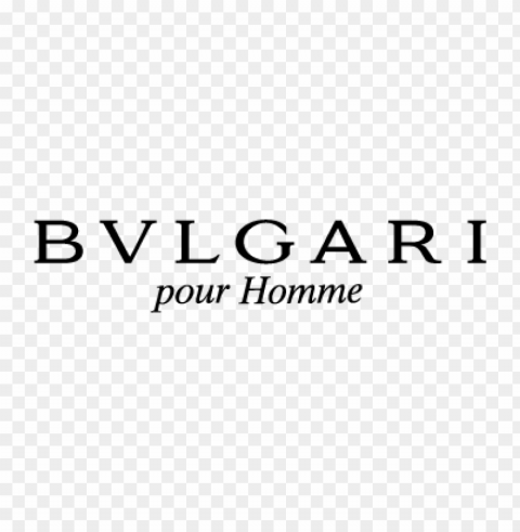 bvlgari puor homme vector logo PNG transparent elements complete package