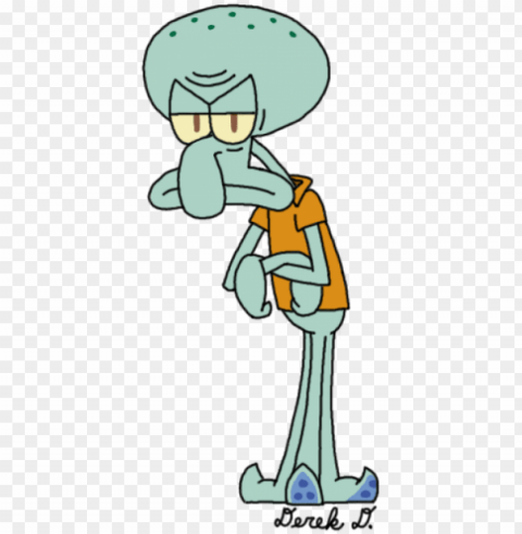by skidaro on deviantart image library library - angry squidward PNG file with no watermark