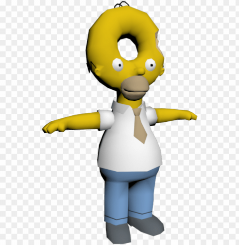 c computer the simpsons - t pose meme PNG files with transparent backdrop