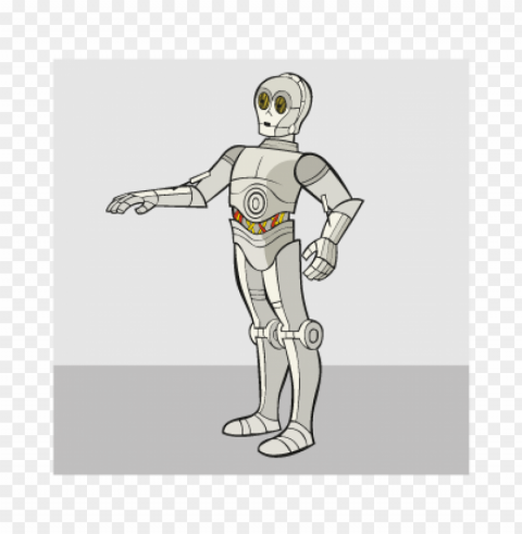 c3po vector logo Isolated Subject in HighResolution PNG