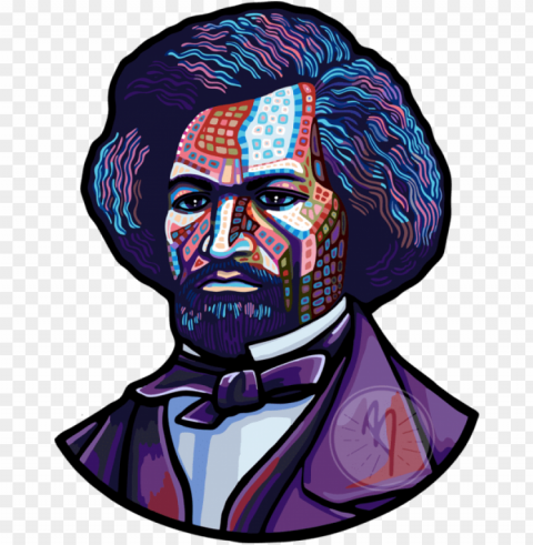 c59 - fredrickdouglas - frederick douglass cartoon drawi Clear Background PNG Isolated Design