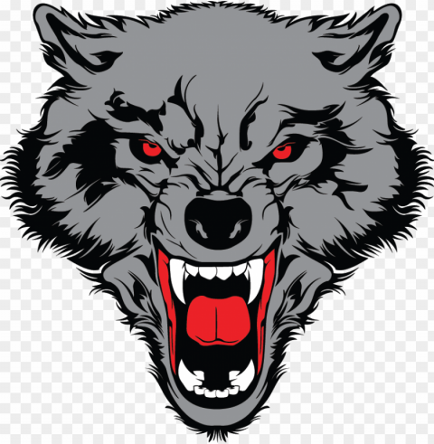 cabeza w397&h402 - angry wolf head Transparent PNG images pack