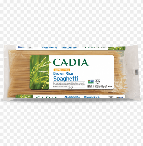cadia gluten-free brown rice spaghetti pasta 16 oz - cadia PNG for online use