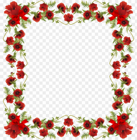 cadre fleuri Isolated Item on Clear Background PNG