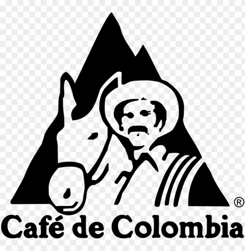 cafe de colombia logo Transparent background PNG stock