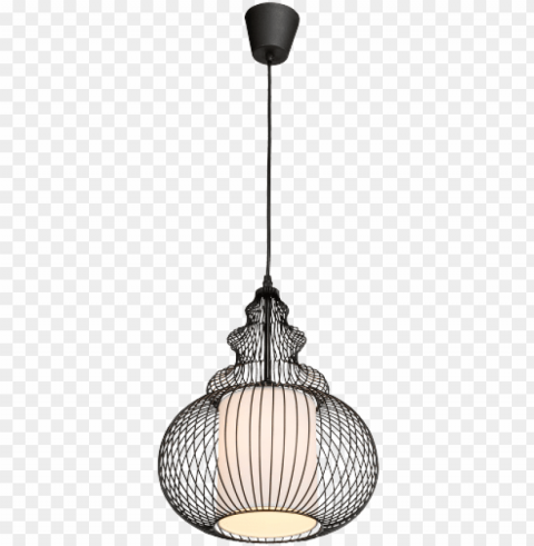 cage hanging light orient black aluminium pendulum - hanging lighting fixture with lattice shade - black PNG transparent design diverse assortment
