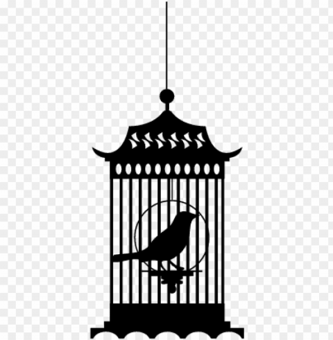 caged bird black and white Transparent PNG images complete package