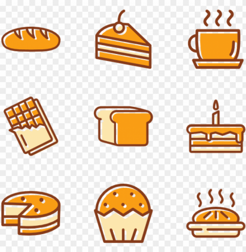 cake and bakery 16 icons - icon PNG images with alpha mask