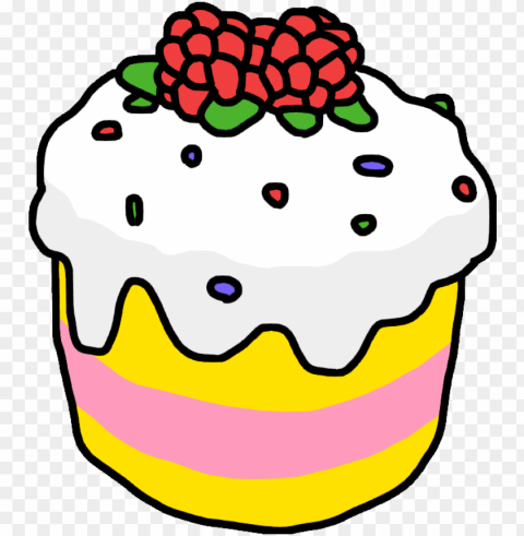 cake - cake Isolated Illustration with Clear Background PNG