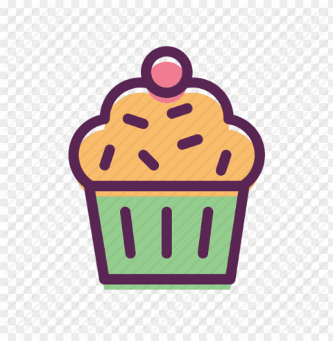cake cup dessert easter muffin pudding sweet - icon Isolated Subject on HighQuality PNG
