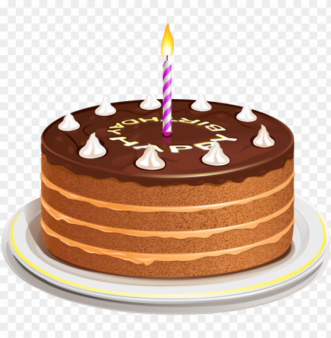 cake image - happy birthday cake ClearCut Background PNG Isolated Item