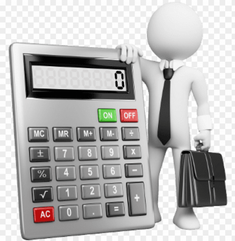 calculator clipart - 3d people accountant PNG images with clear alpha channel