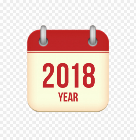 calendar 2018 PNG graphics with transparent backdrop