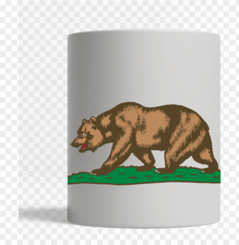 California Bear Mug - California Don T Tread On Me Fla Isolated Icon On Transparent PNG