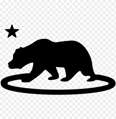 california bear rubber stamp - kingdom of california fla Isolated Item on HighQuality PNG