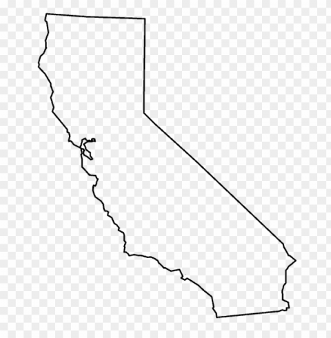 california outline PNG Isolated Subject on Transparent Background