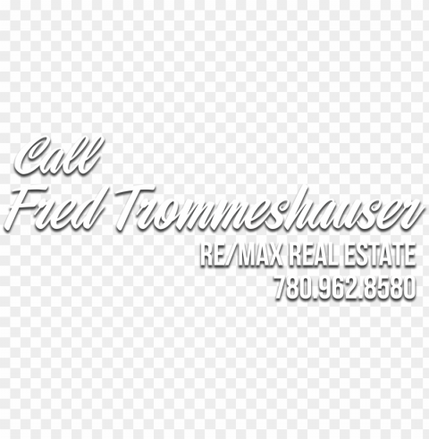call fred dropshadow - calligraphy Transparent PNG Artwork with Isolated Subject