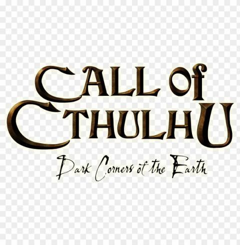 call of cthulhu - call of cthulhu the official videogame logo Clear PNG pictures compilation