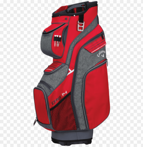 callaway golf org 14 cart bag 2018 redtitaniumwhite Clear Background PNG Isolation