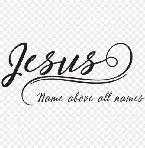 calligraphy of jesus name PNG files with transparent elements wide collection