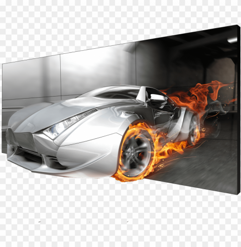 calrity matrix 3d auto - pps imaging eckleinwandbild supercar in flammen 11 High-resolution PNG